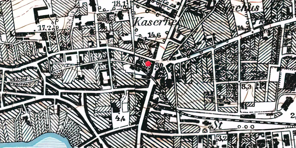 Historisk kort over Haderslev By Station Historisk kort over Haderslev By Station