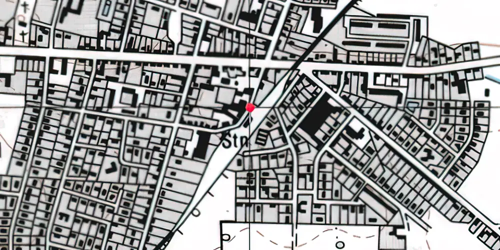 Historisk kort over Hammerum Station Historisk kort over Hammerum Station