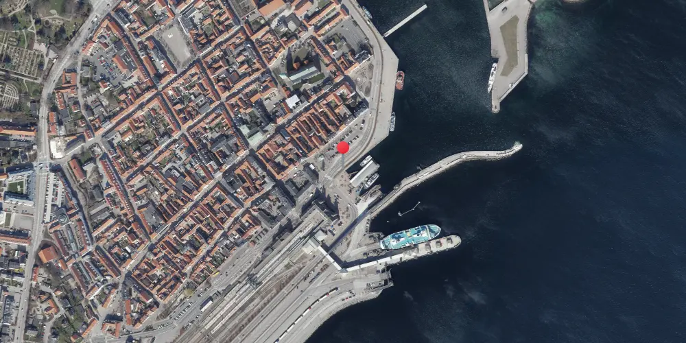 Historisk kort over Havnepladsen Trinbræt Historisk kort over Havnepladsen Trinbræt