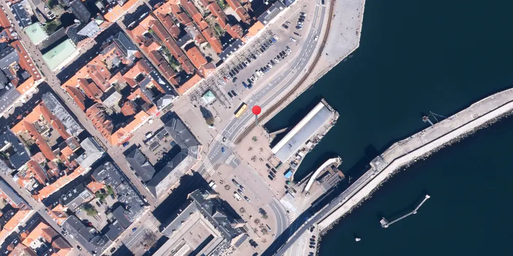 Historisk kort over Havnepladsen Trinbræt