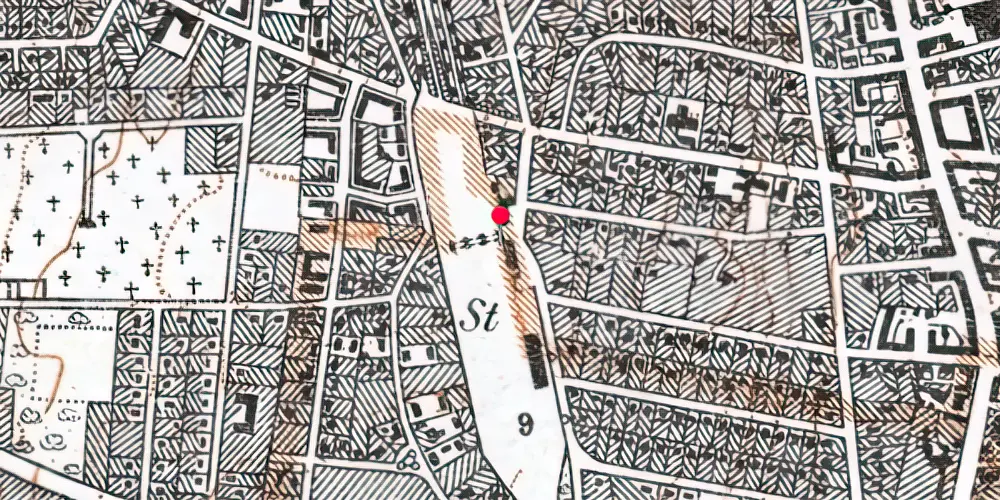 Historisk kort over Hellerup Station