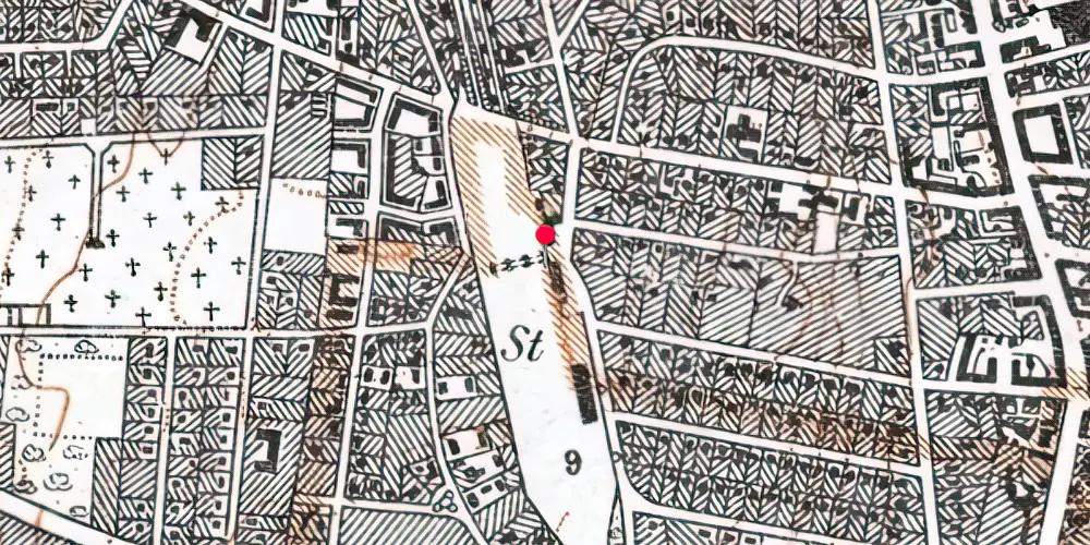 Historisk kort over Hellerup Station Historisk kort over Hellerup Station