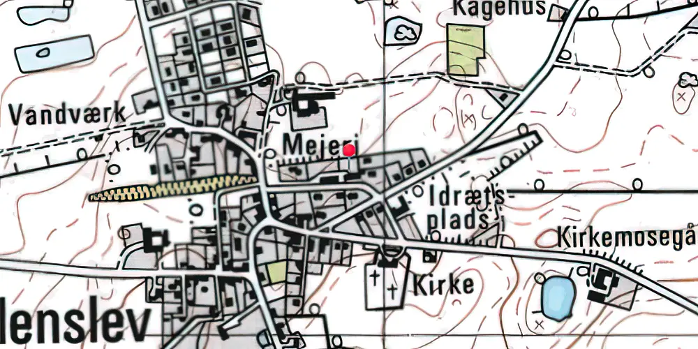 Historisk kort over Føllenslev Station Historisk kort over Føllenslev Station