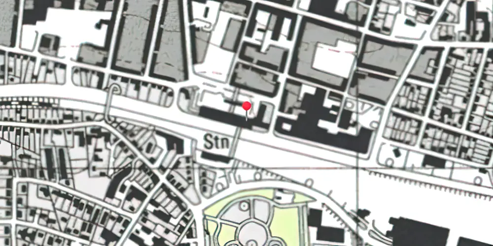 Historisk kort over Herning Banegård Center Historisk kort over Herning Banegård Center