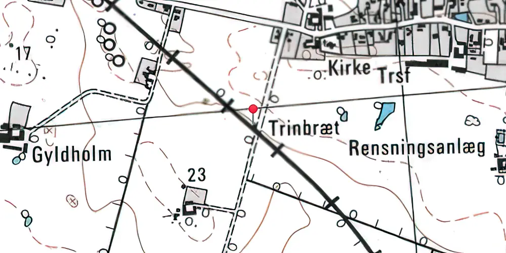 Historisk kort over Himlingøje Trinbræt Historisk kort over Himlingøje Trinbræt