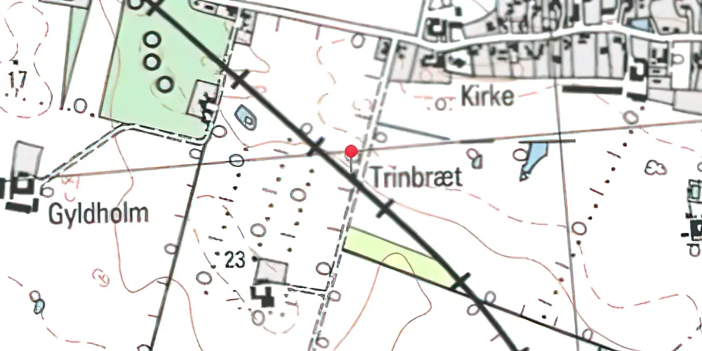 Historisk kort over Himlingøje Trinbræt Historisk kort over Himlingøje Trinbræt