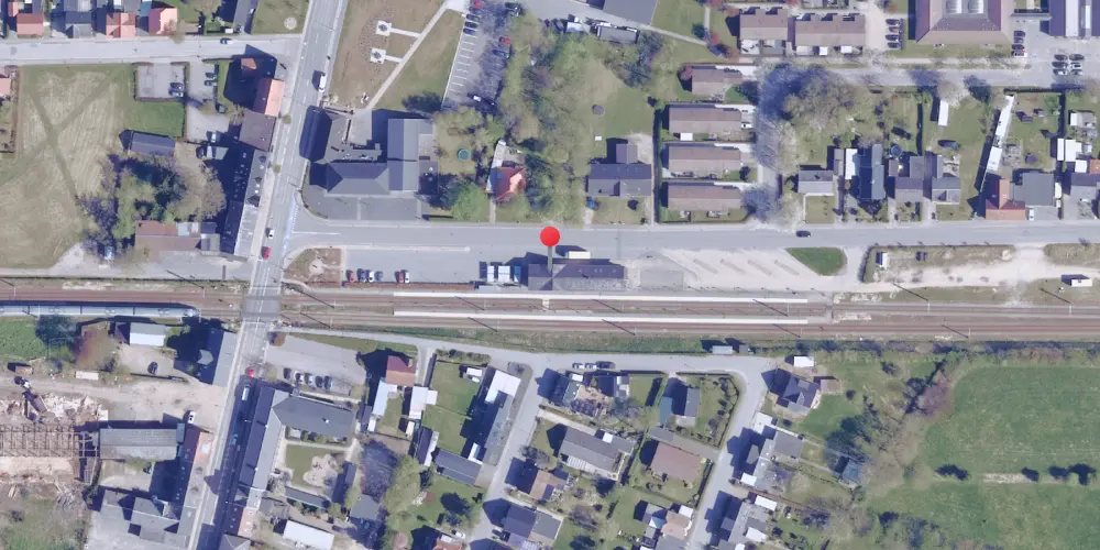 Historisk kort over Holsted Station Historisk kort over Holsted Station