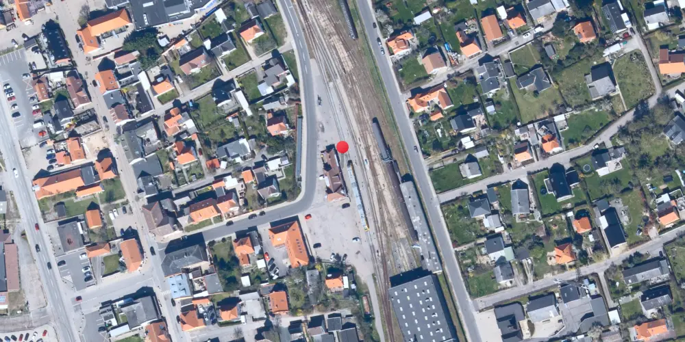 Historisk kort over Hundested Station Historisk kort over Hundested Station
