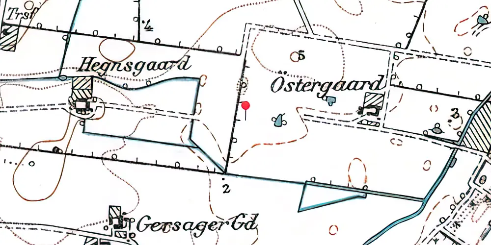 Historisk kort over Hundige S-togsstation Historisk kort over Hundige S-togsstation