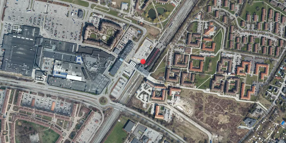 Historisk kort over Hundige S-togsstation Historisk kort over Hundige S-togsstation