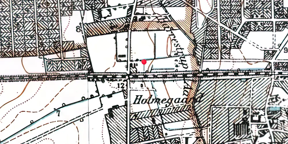 Historisk kort over Hvidovre Nær Station