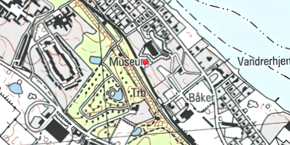 Historisk kort over Højstrup Trinbræt Historisk kort over Højstrup Trinbræt