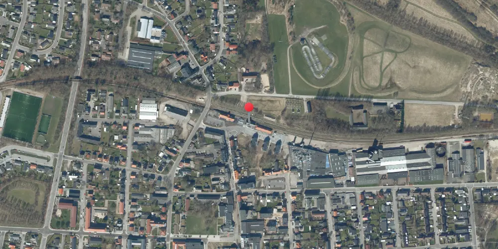 Historisk kort over Ikast Station Historisk kort over Ikast Station