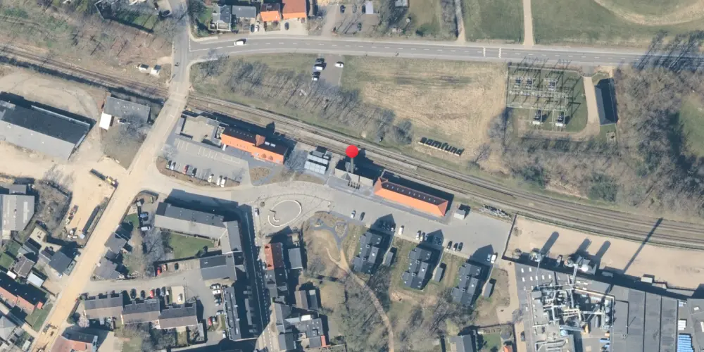 Historisk kort over Ikast Station Historisk kort over Ikast Station