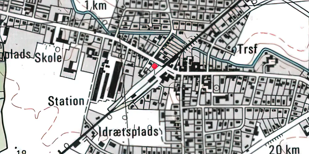 Historisk kort over Karise Station Historisk kort over Karise Station