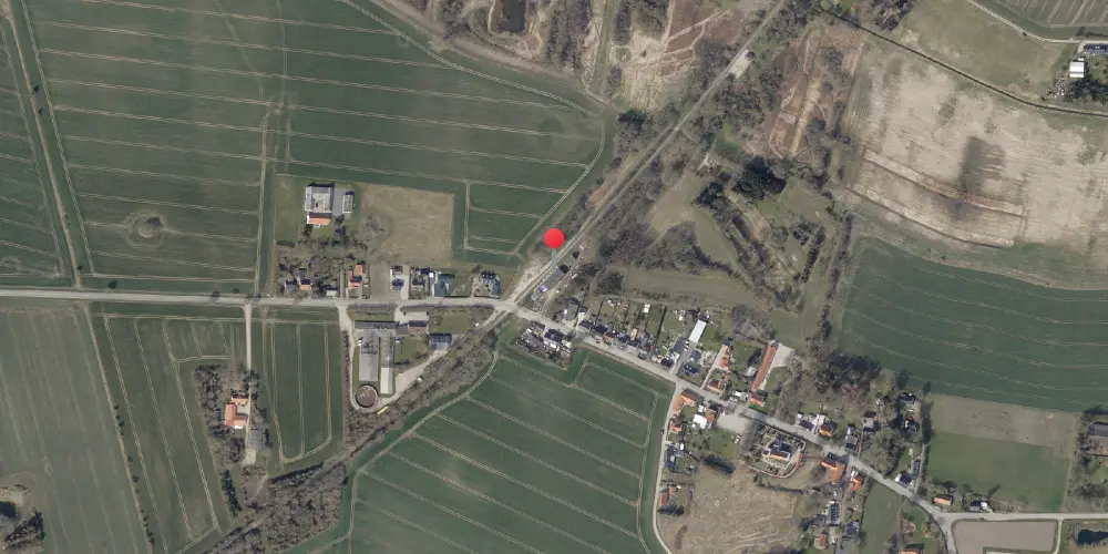 Historisk kort over Sønder Bjerge Station Historisk kort over Sønder Bjerge Station