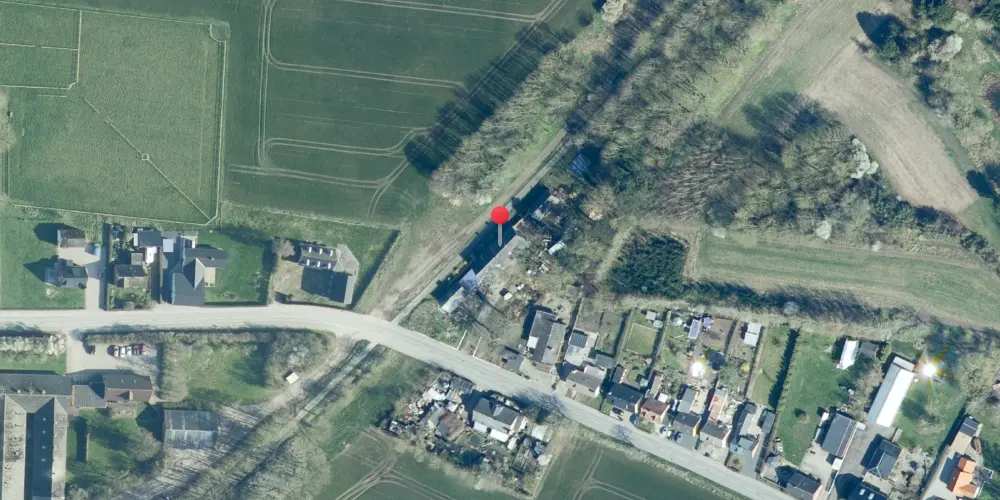 Historisk kort over Sønder Bjerge Station Historisk kort over Sønder Bjerge Station