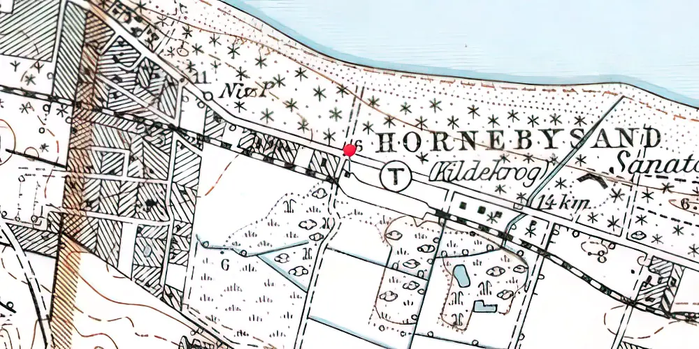 Historisk kort over Kildekrog Trinbræt Historisk kort over Kildekrog Trinbræt