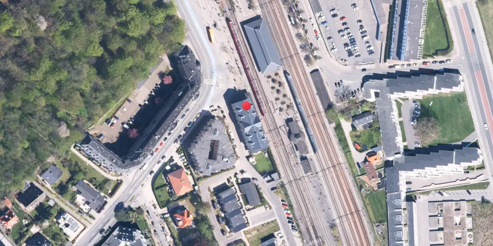 Historisk kort over Klampenborg Station