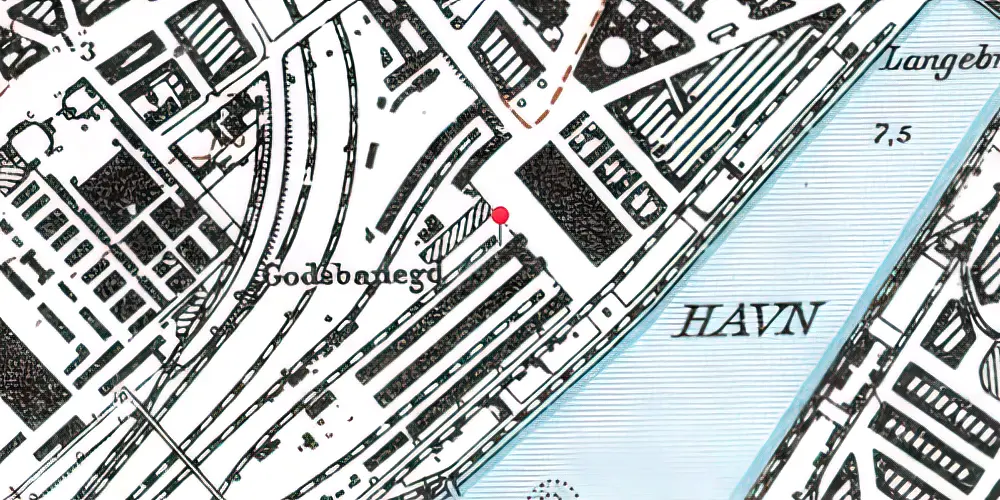 Historisk kort over København Godsbanegård Historisk kort over København Godsbanegård