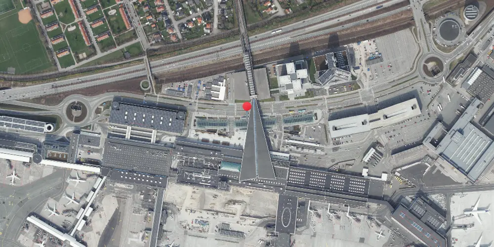 Historisk kort over Københavns Lufthavn Station Historisk kort over Københavns Lufthavn Station