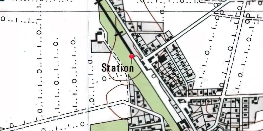 Historisk kort over Kølkær Teknisk Station Historisk kort over Kølkær Teknisk Station
