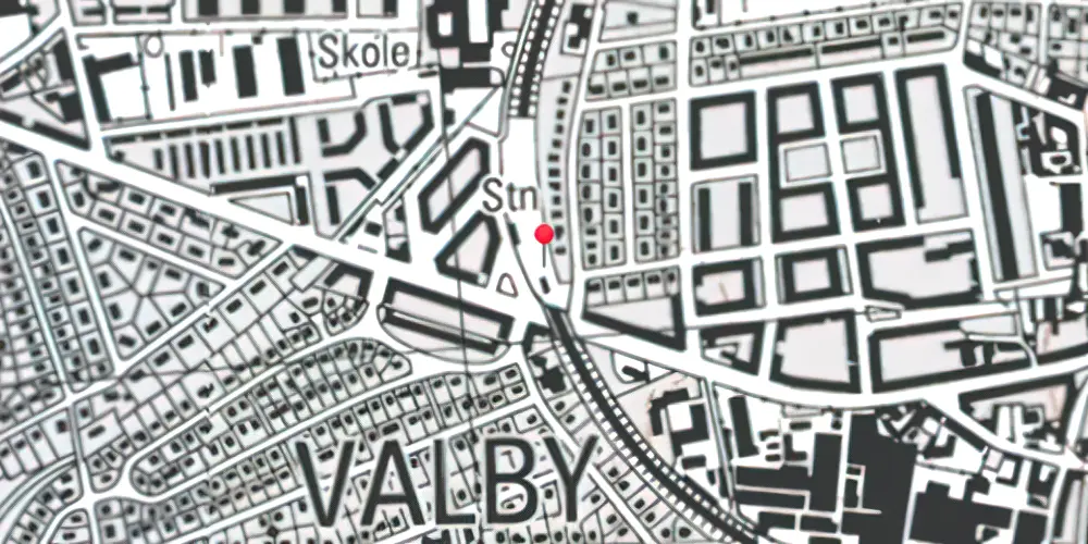 Historisk kort over Langgade Station