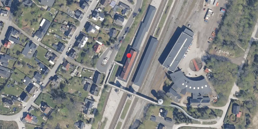 Historisk kort over Langå Station Historisk kort over Langå Station