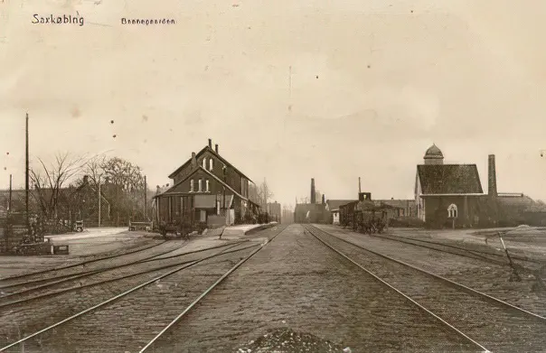 Billede af Sakskøbing Station ca. 1915. Billede af Sakskøbing Station ca. 1915.