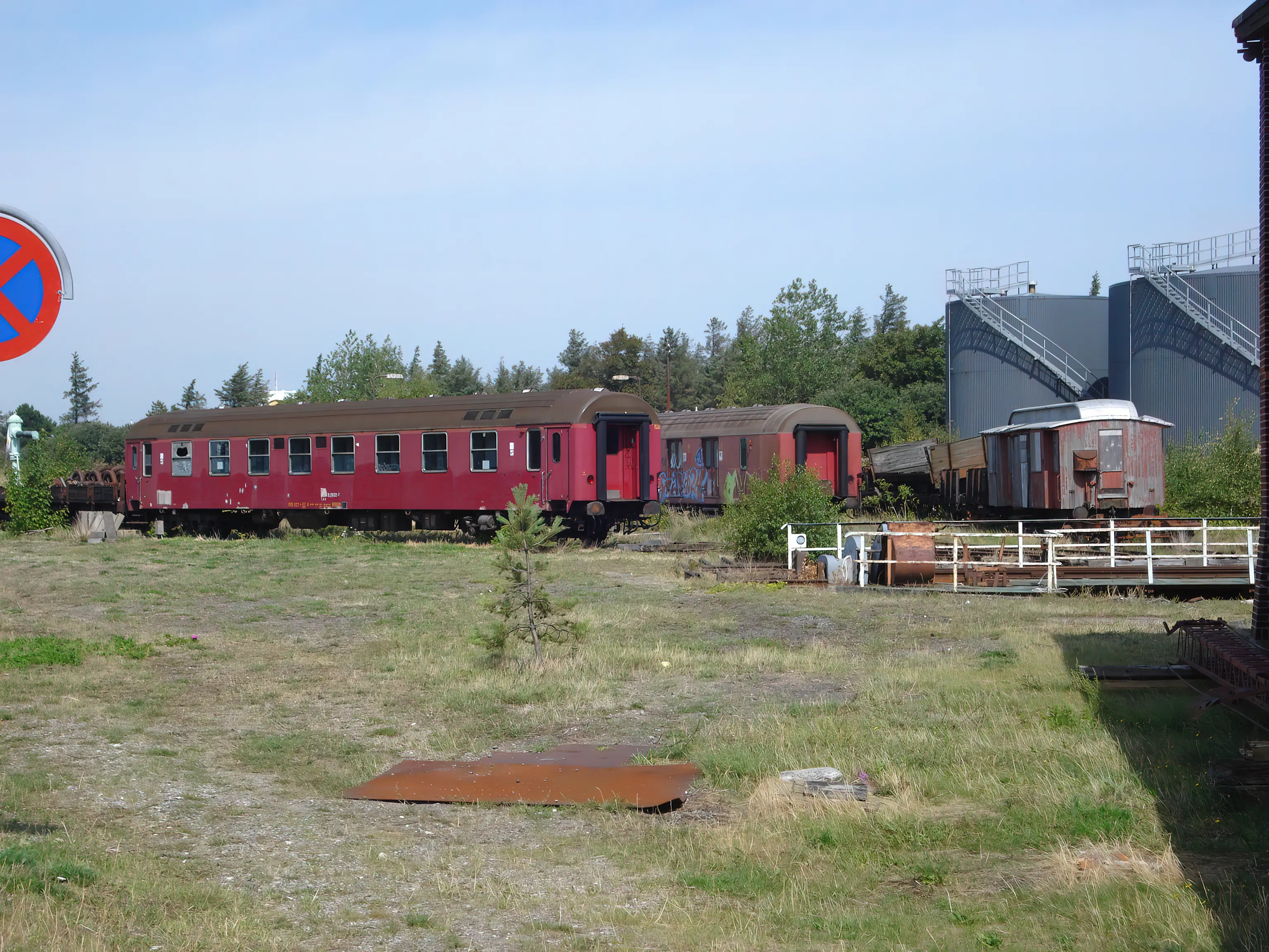 Billede af remiseområdet ved Gedser Station. Billede af remiseområdet ved Gedser Station.