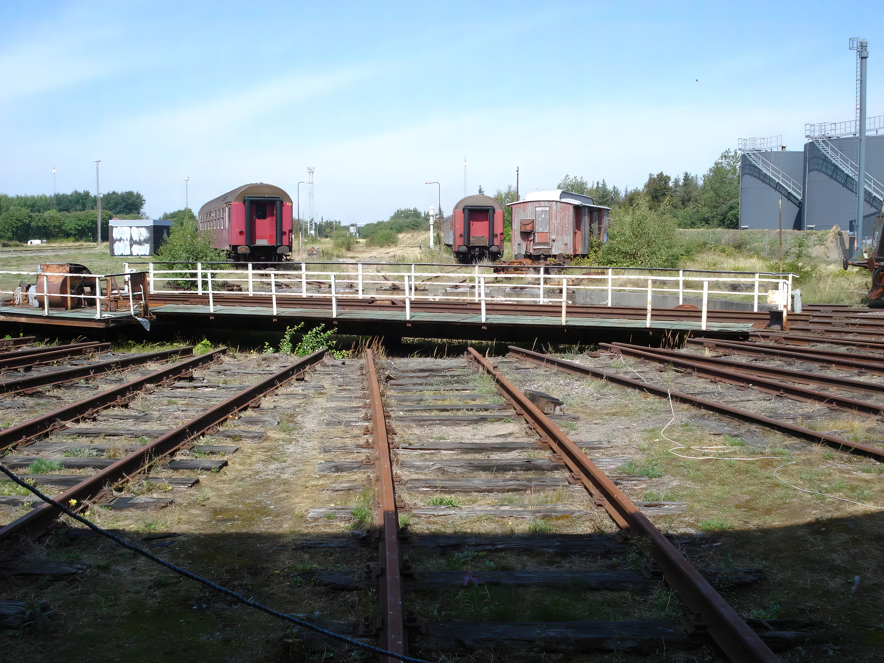 Billede af remiseområdet ved Gedser Station. Billede af remiseområdet ved Gedser Station.