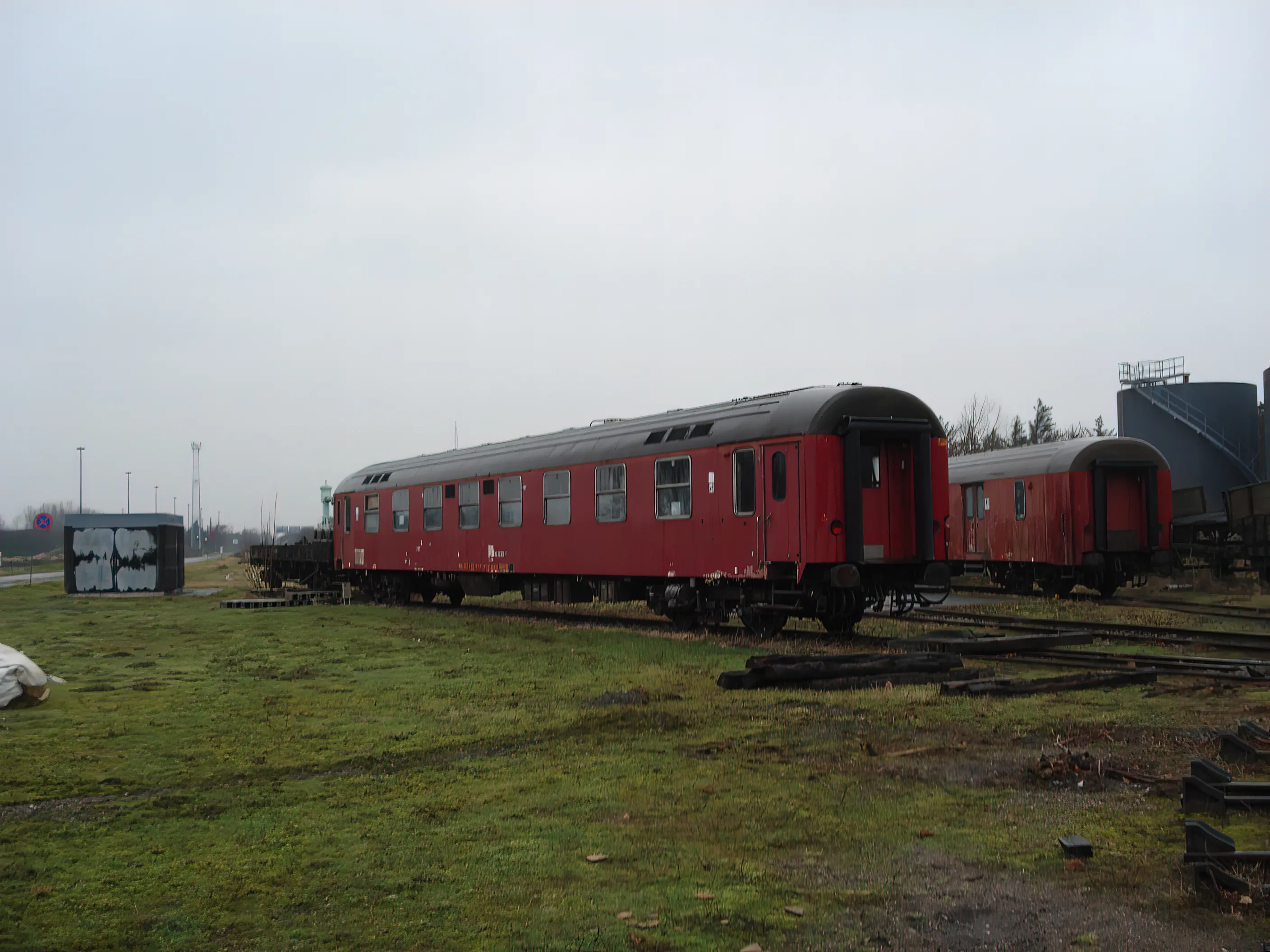 Billede af remiseområdet ved Gedser Station. Billede af remiseområdet ved Gedser Station.