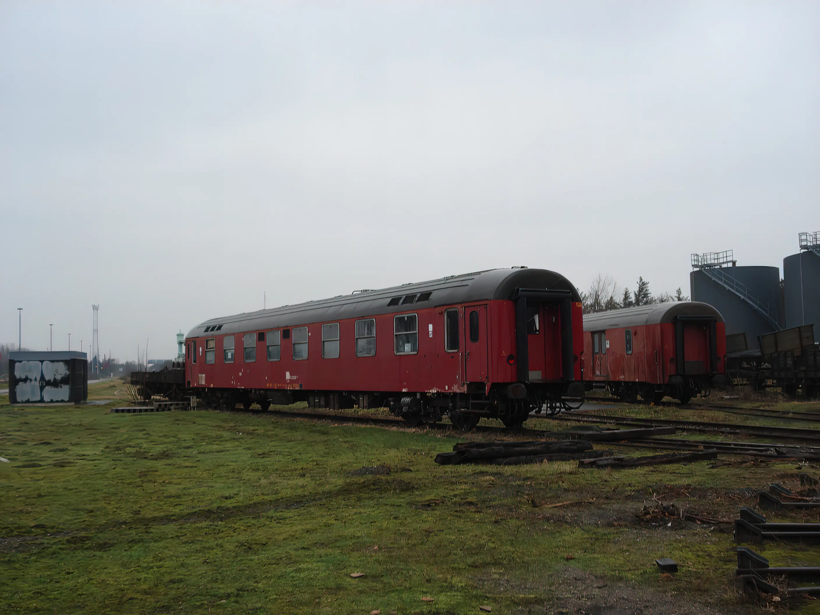 Billede af remiseområdet ved Gedser Station. Billede af remiseområdet ved Gedser Station.