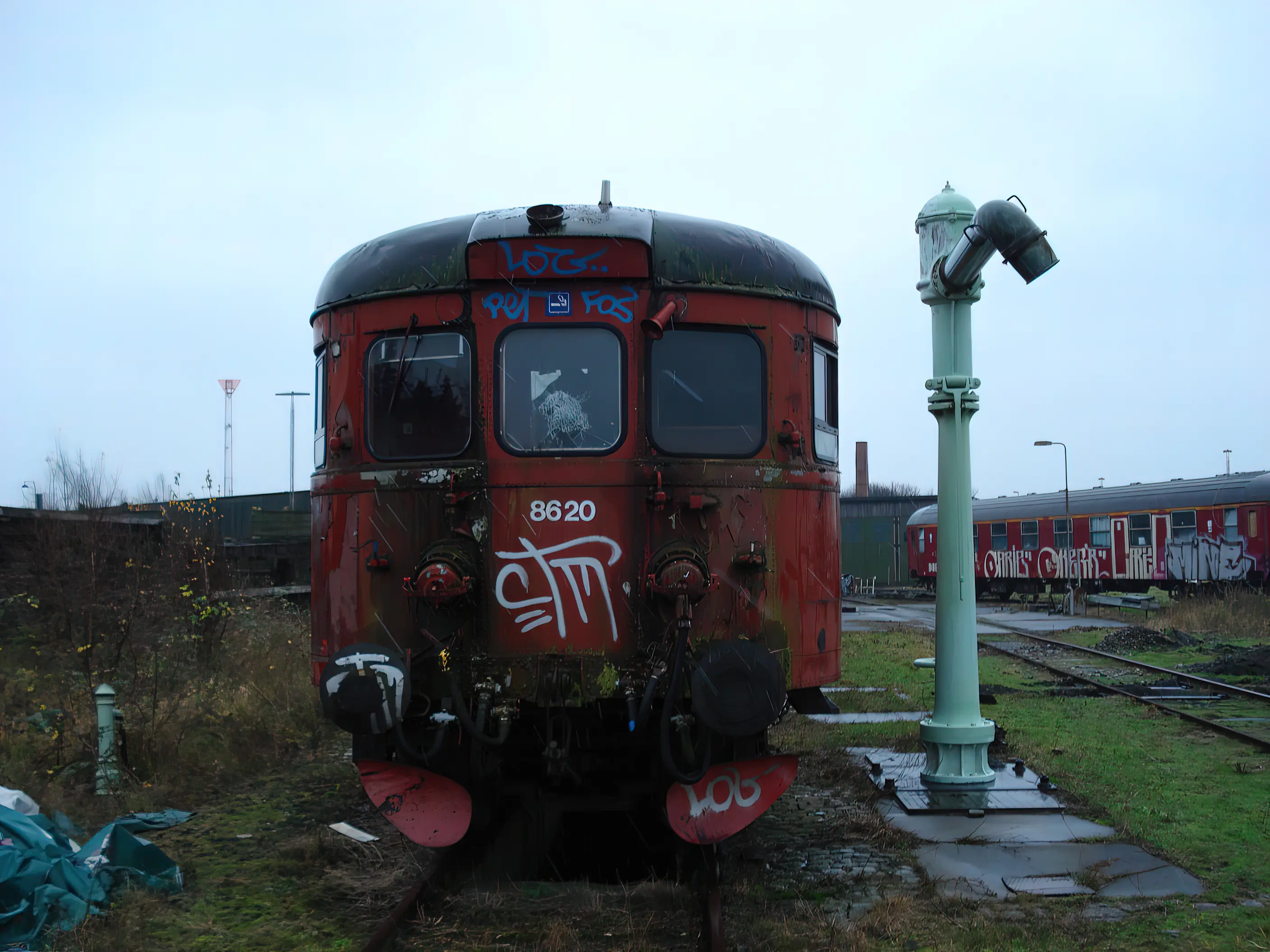Billede af remiseområdet ved Gedser Station. Billede af remiseområdet ved Gedser Station.