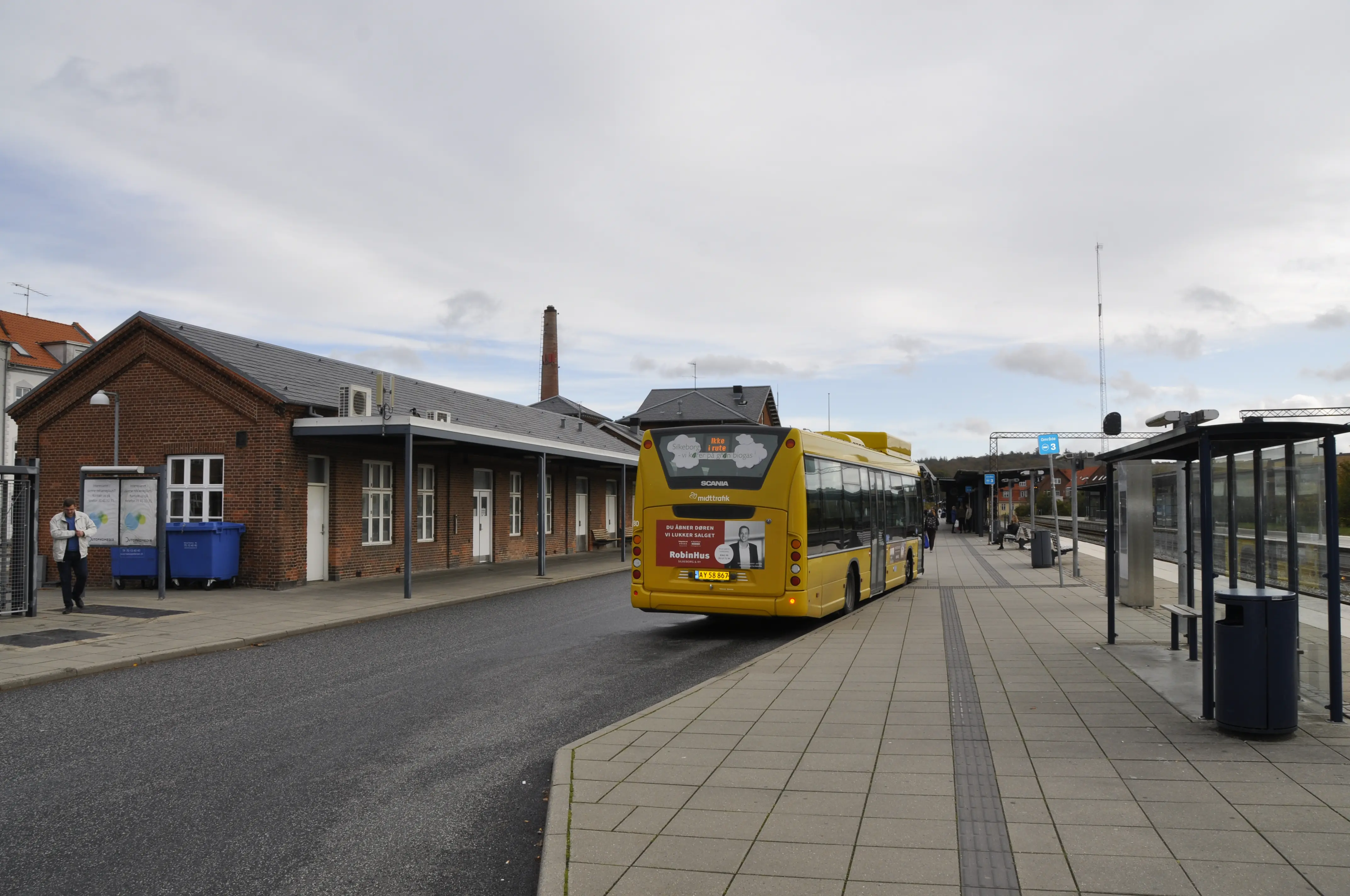 Billede af Silkeborg Station. Billede af Silkeborg Station.