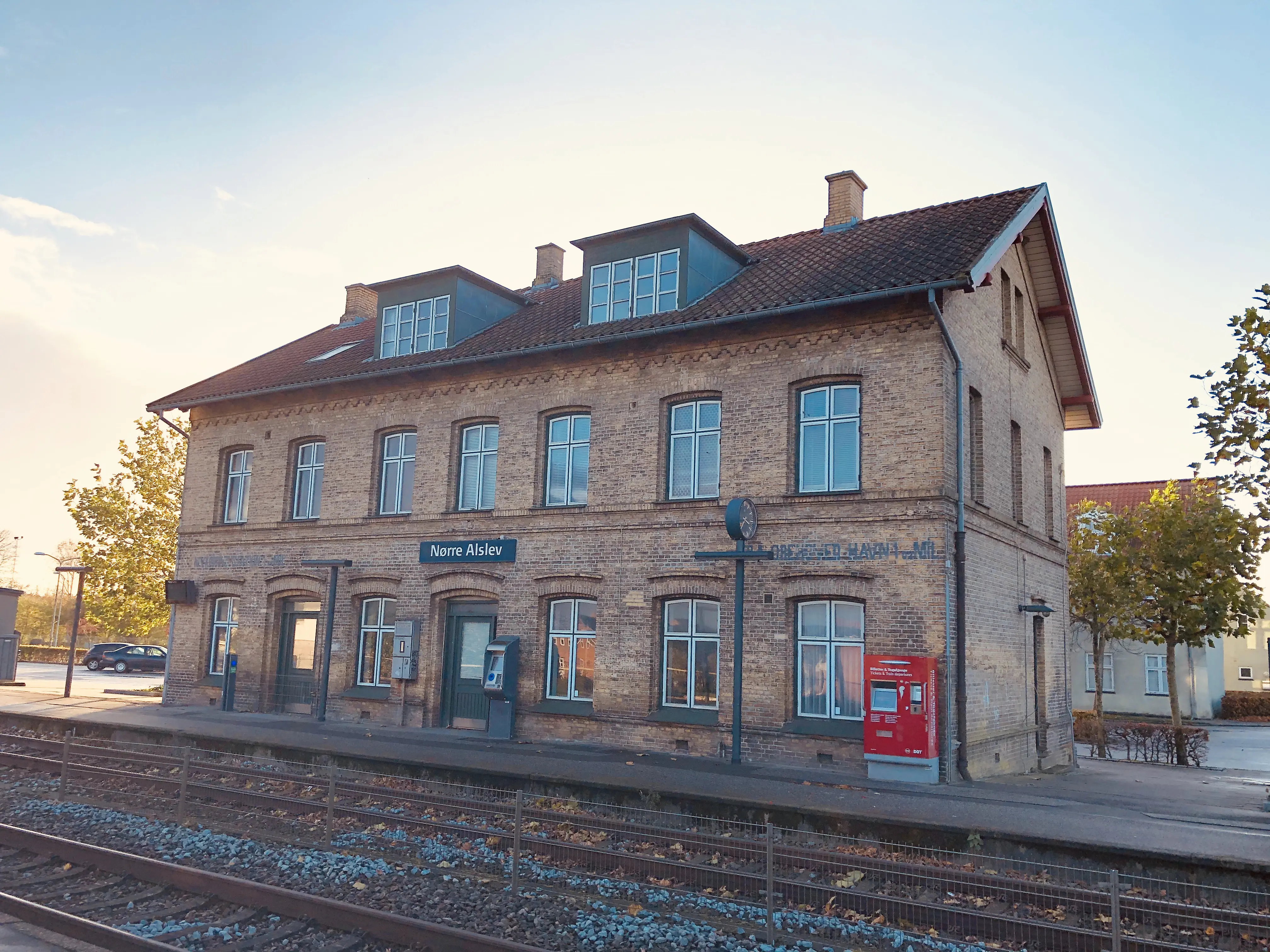 Billede af Nørre Alslev Station. Billede af Nørre Alslev Station.