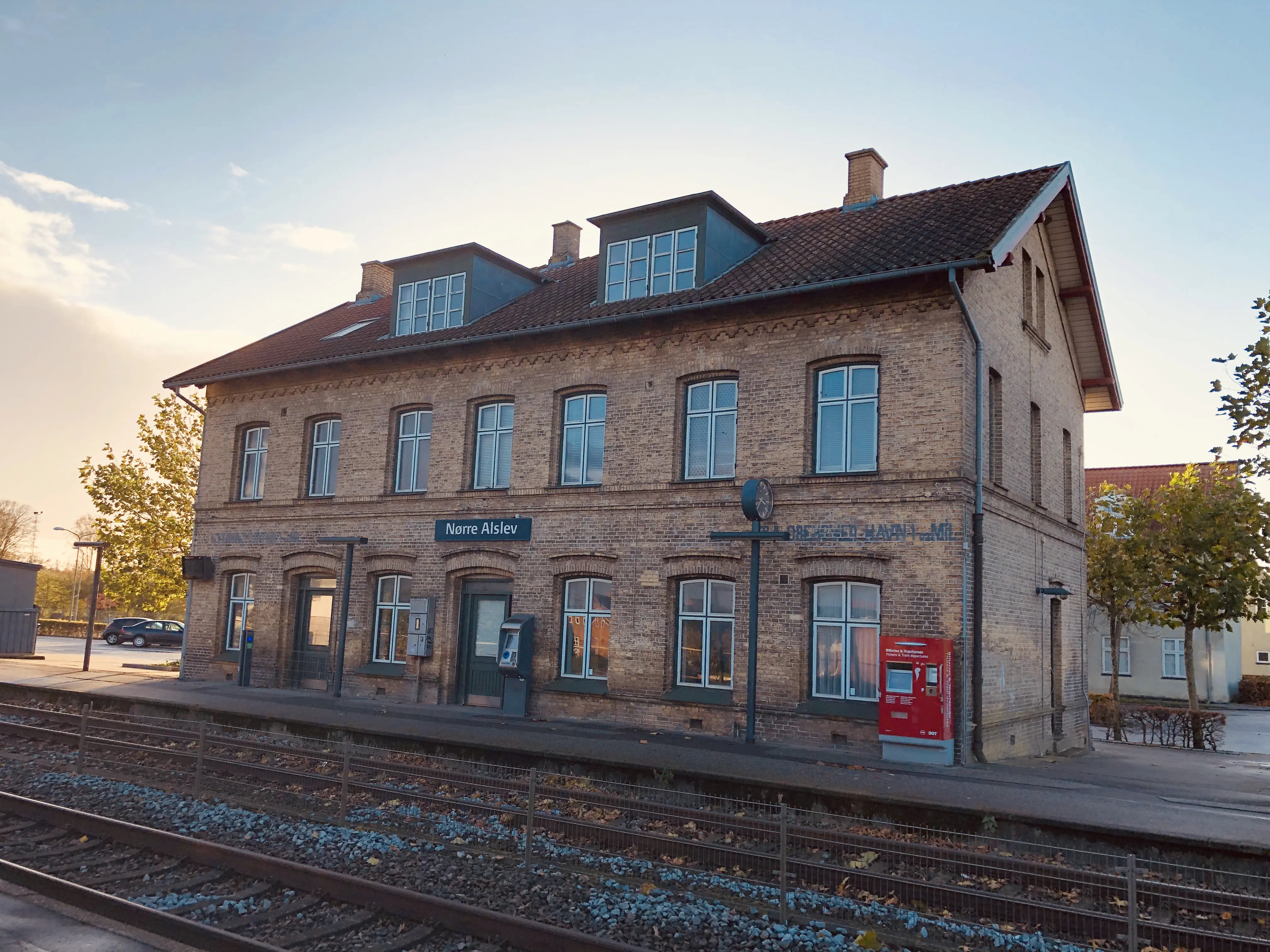 Billede af Nørre Alslev Station. Billede af Nørre Alslev Station.