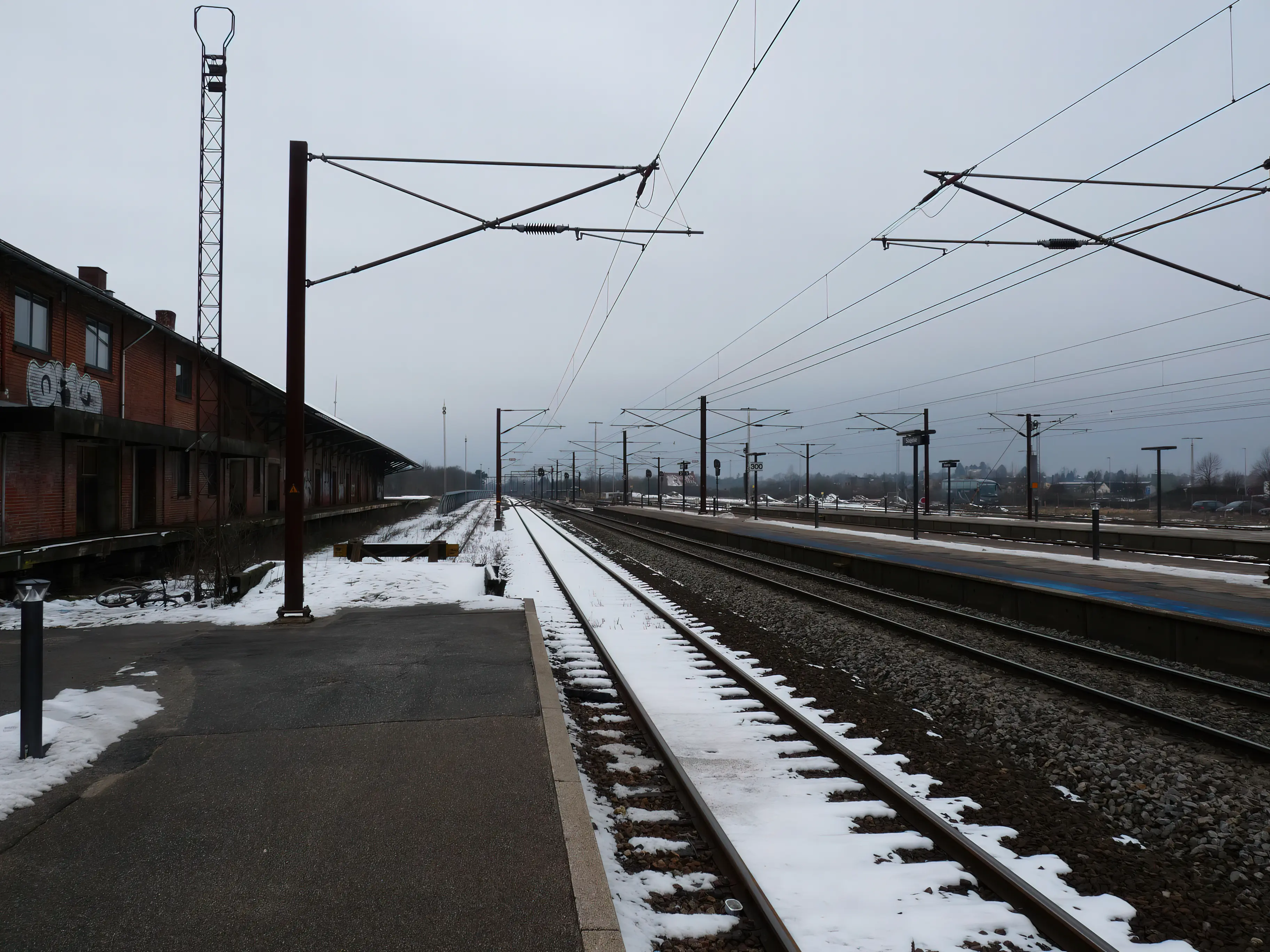Billede af Slagelse Stations varehus. Billede af Slagelse Stations varehus.