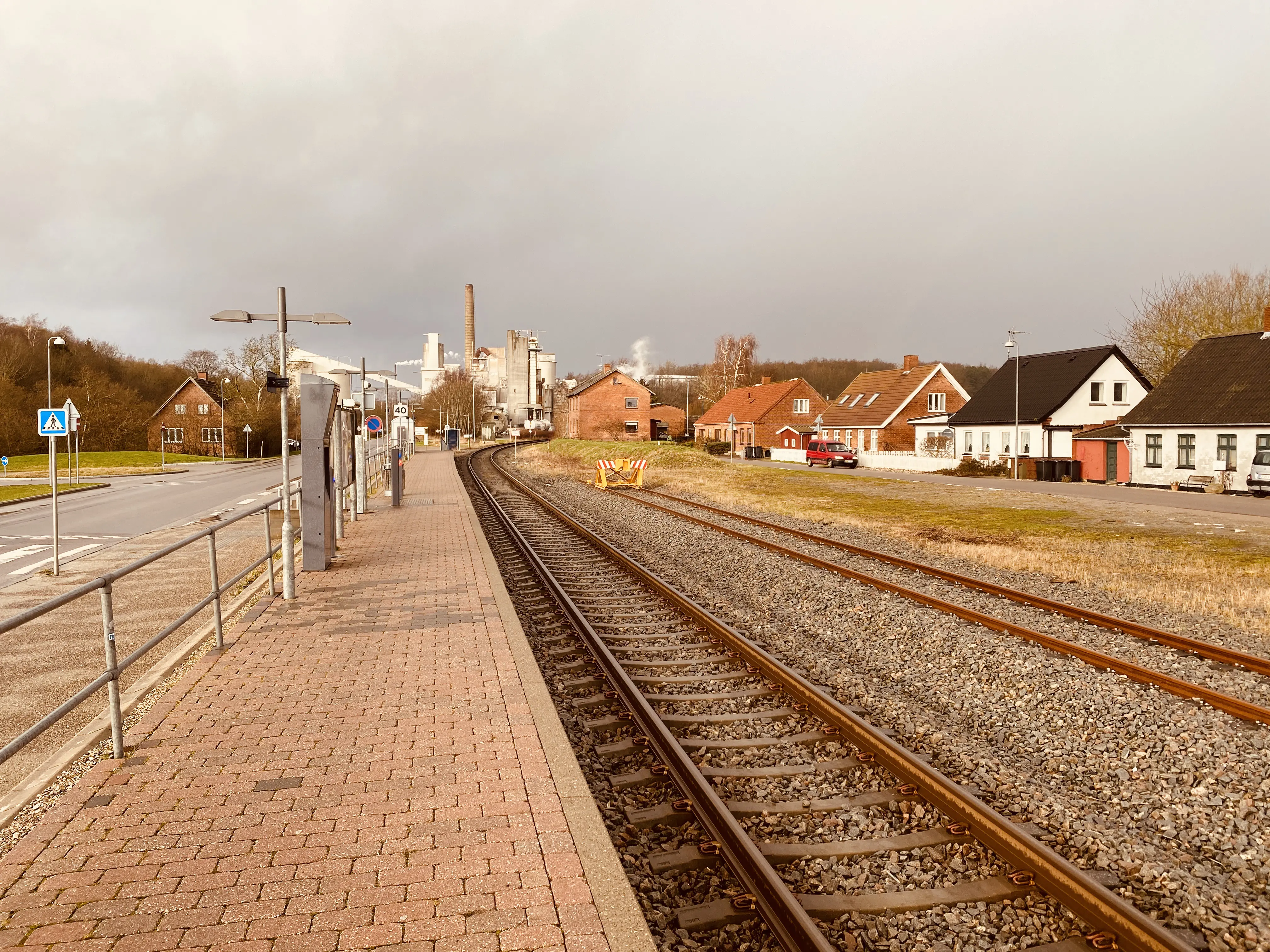 Billede af Faxe Syd Trinbræt. Billede af Faxe Syd Trinbræt.