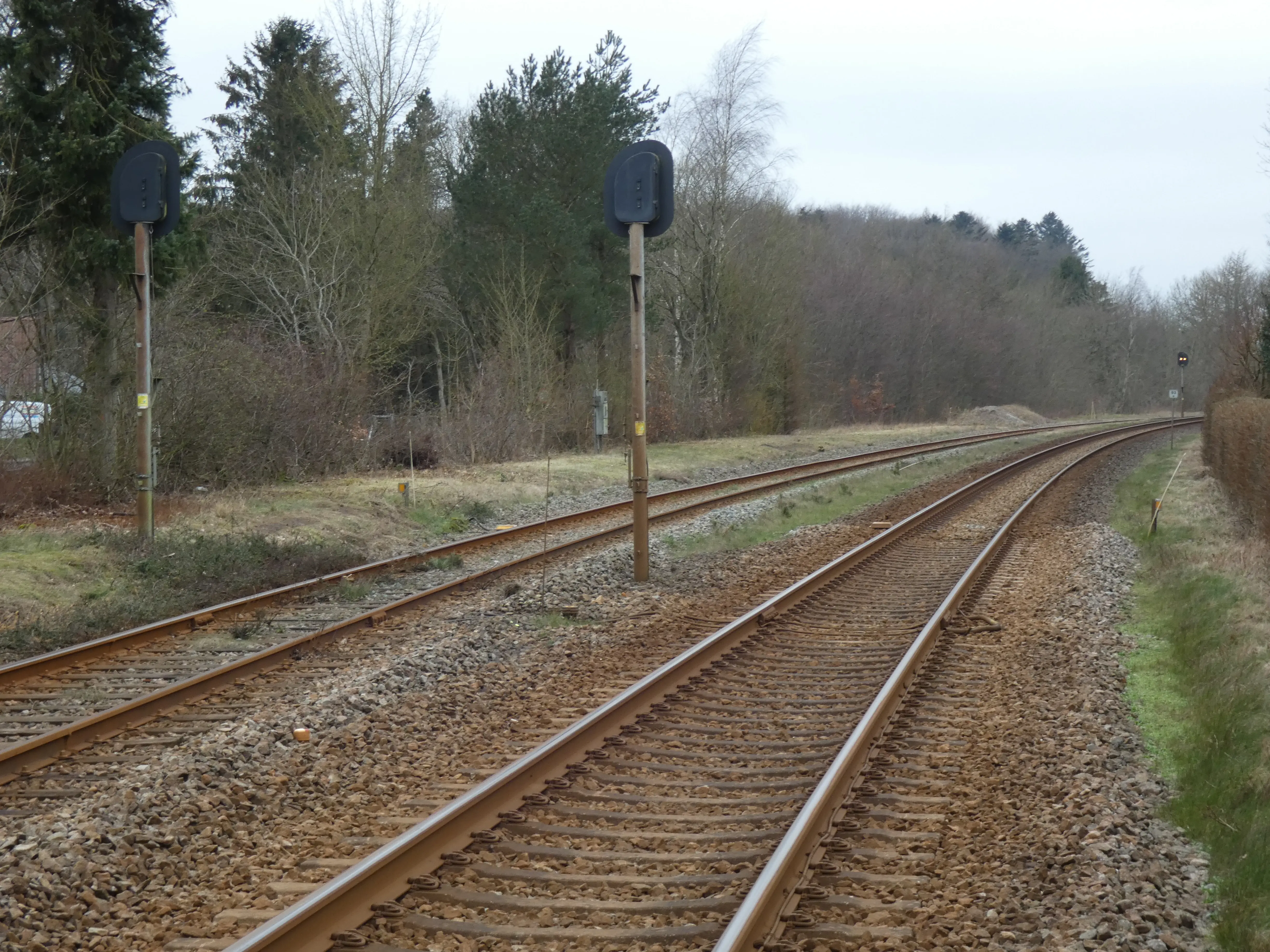 Billede af Gadbjerg Trinbræt - Trinbræt er nedrevet, men Gadbjerg Trinbræt har ligget her. Billede af Gadbjerg Trinbræt - Trinbræt er nedrevet, men Gadbjerg Trinbræt har ligget her.
