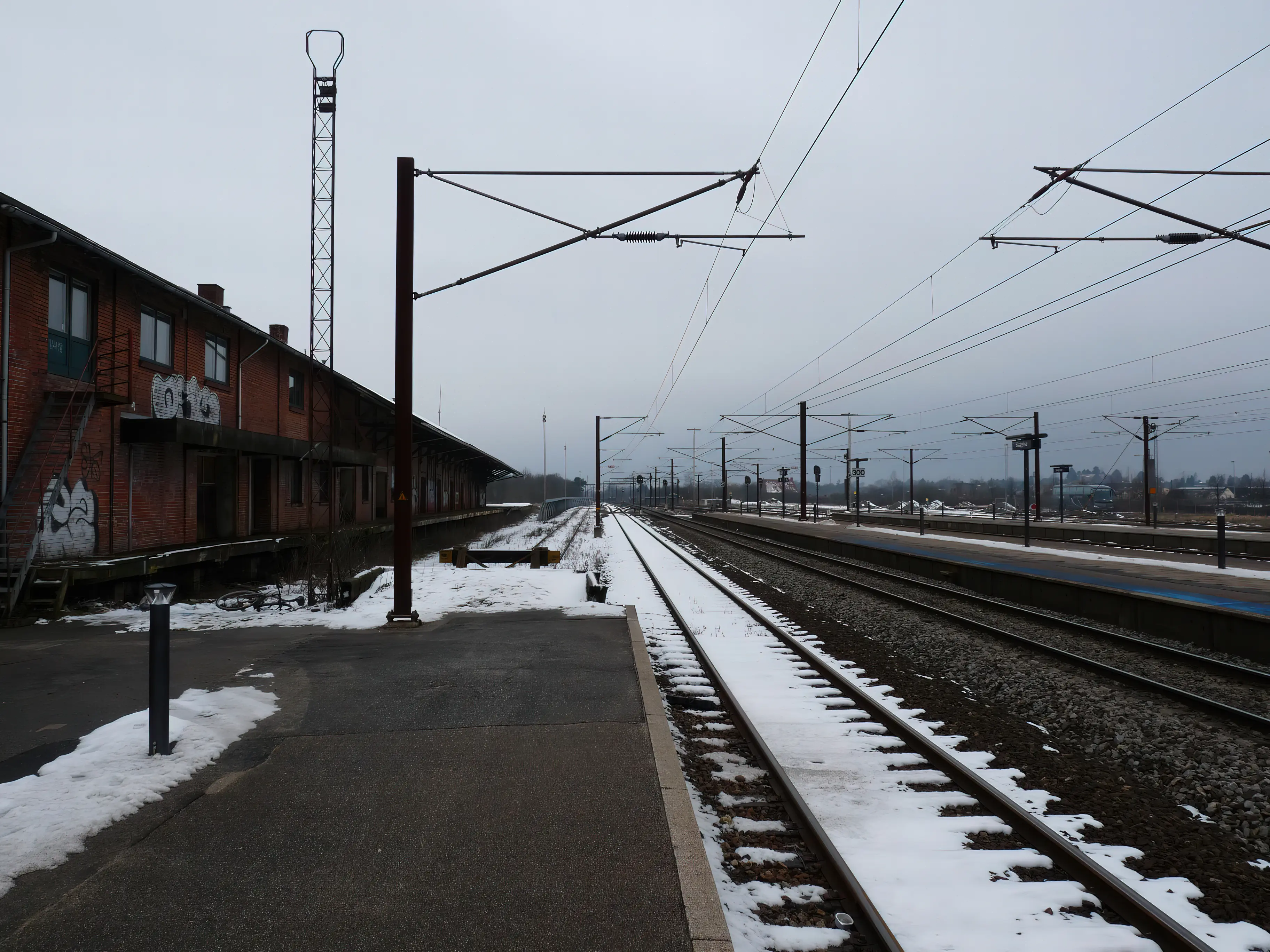 Billede af Slagelse Stations pakhus. Billede af Slagelse Stations pakhus.