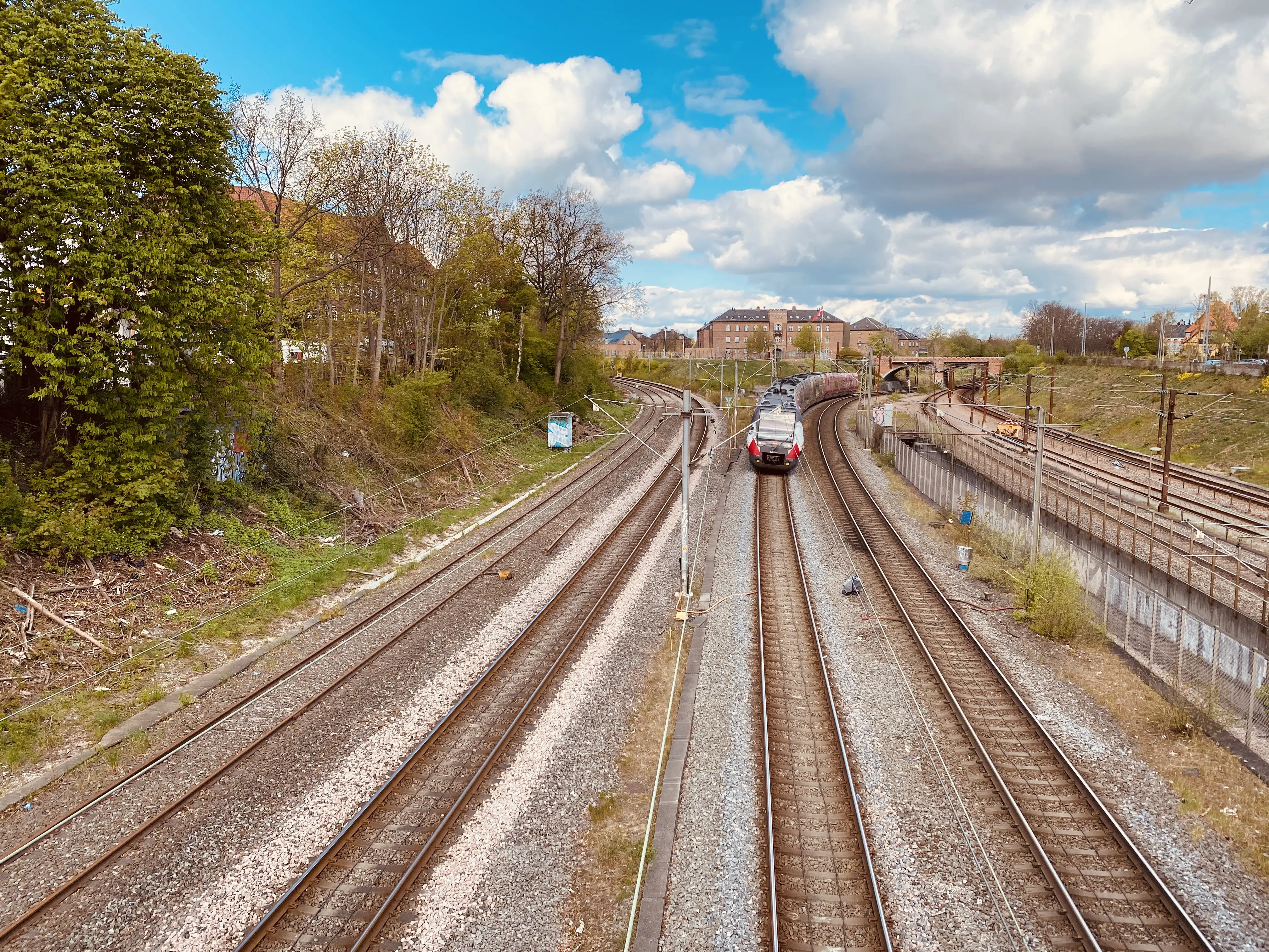 Billede af Svanemøllen Station er nedrevet, men den har ligget her.