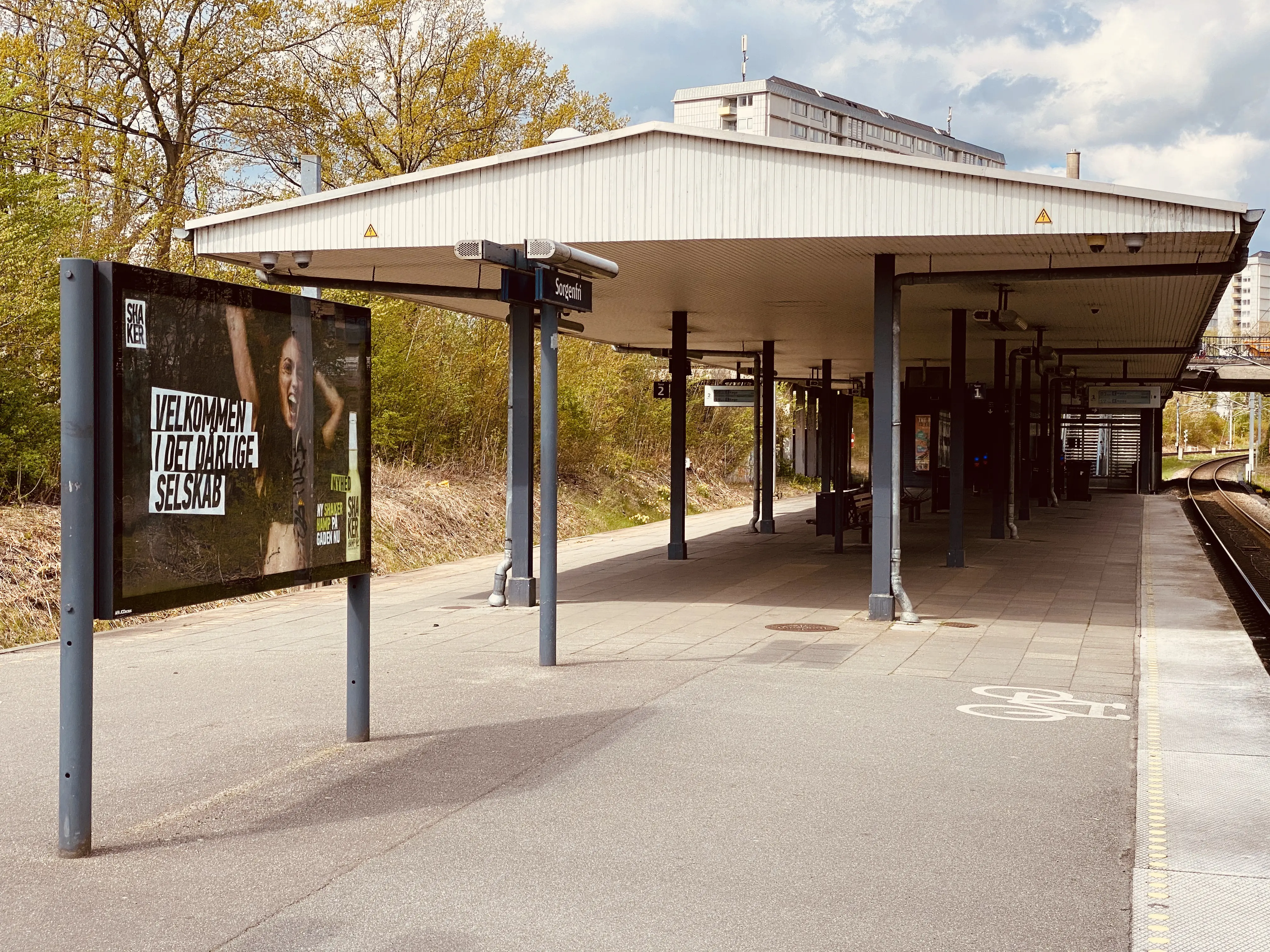 Billede af Sorgenfri S-togstrinbræt. Billede af Sorgenfri S-togstrinbræt.