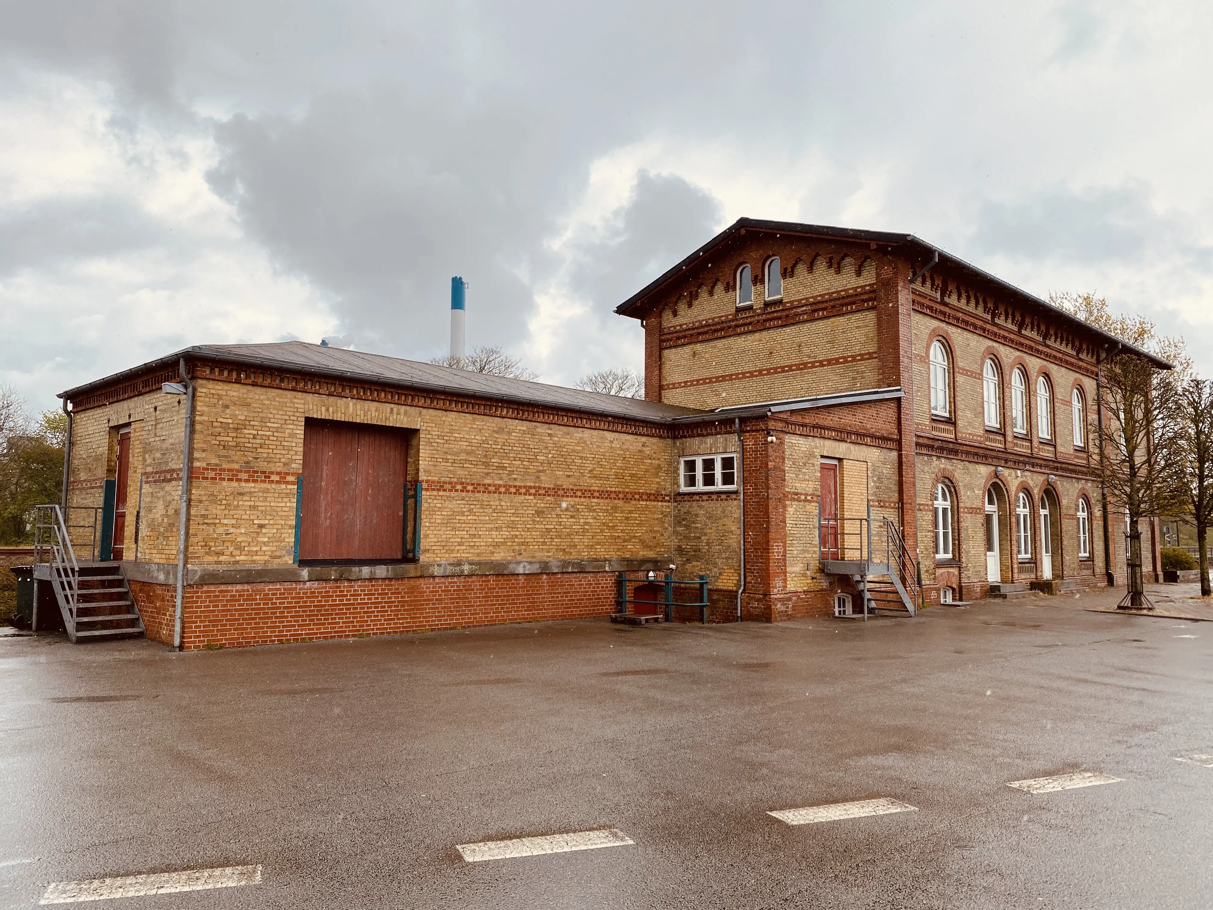 Billede af Skærbæk Stations pakhus. Billede af Skærbæk Stations pakhus.