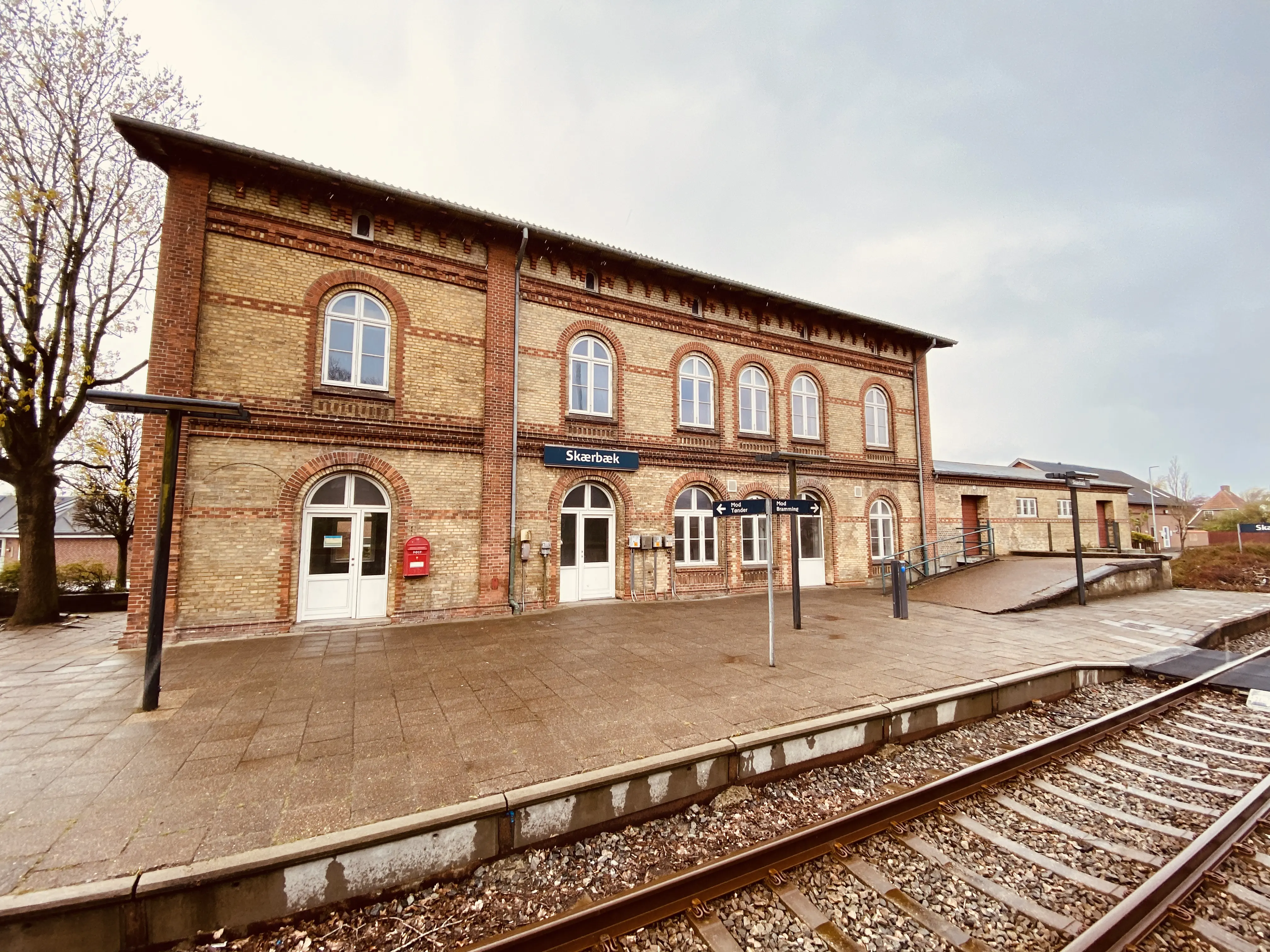 Billede af Skærbæk Station.