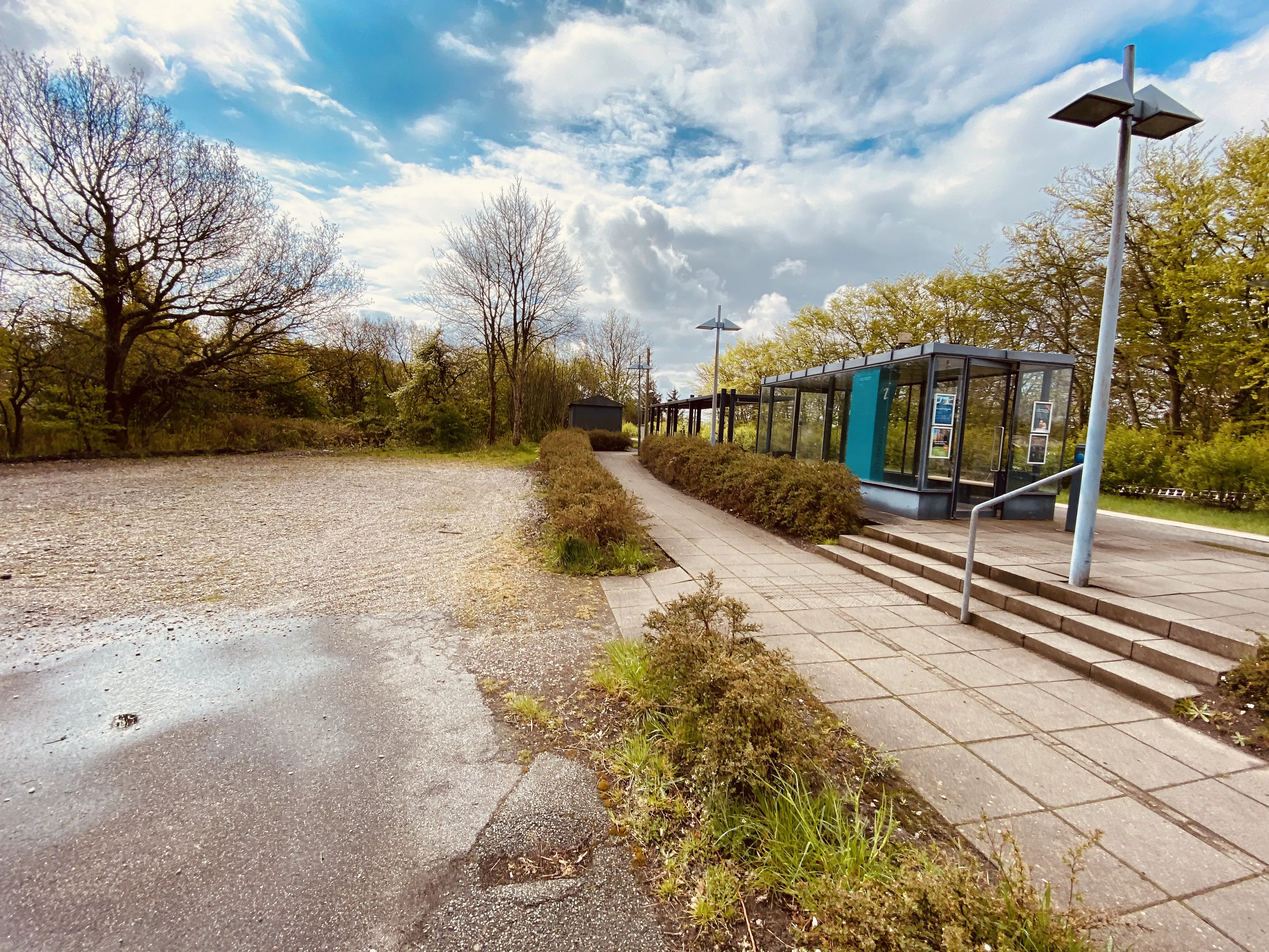 Billede af Rejsby Station, som er nedrevet, men den har ligget her.