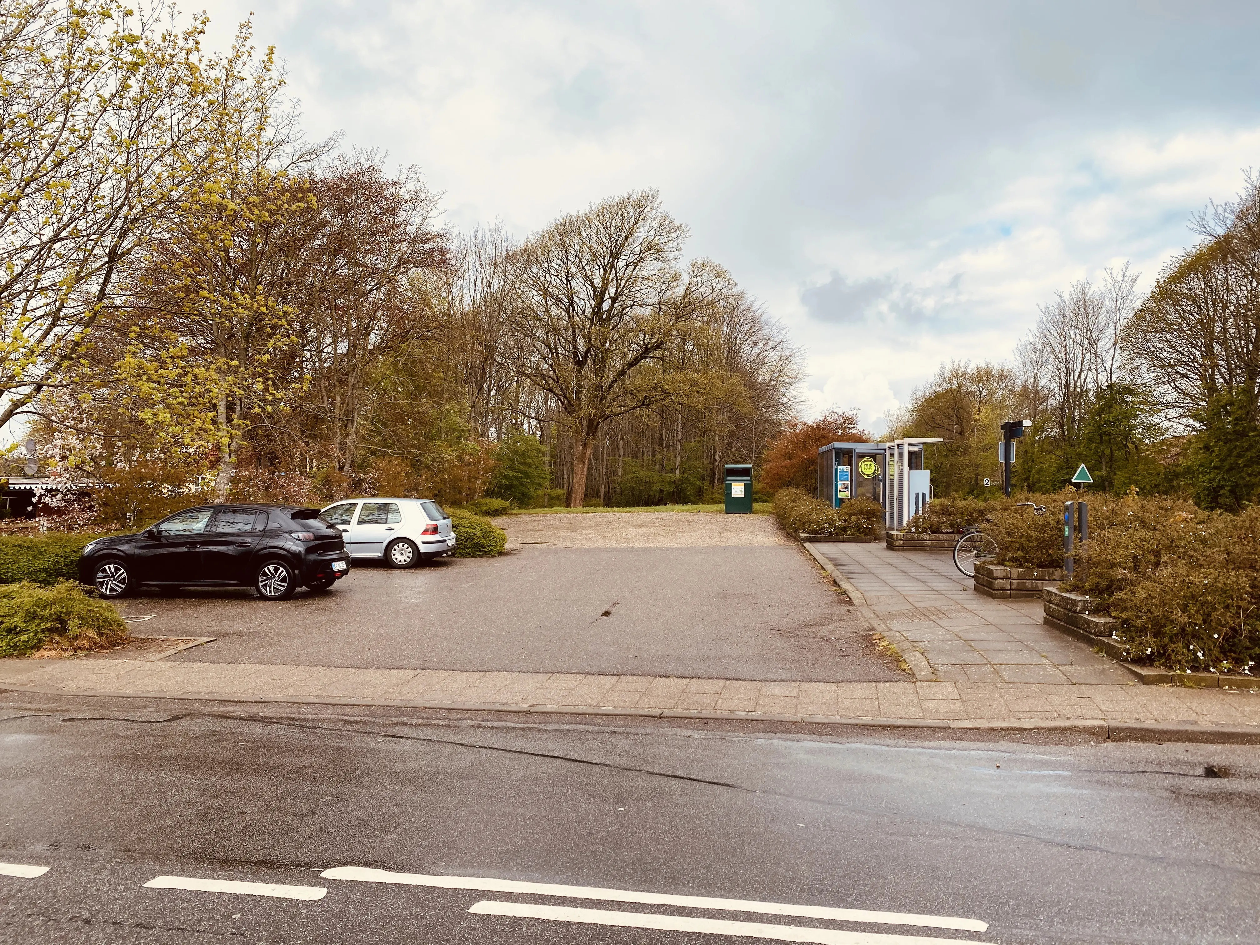 Billede af Døstrup (Sønderjylland) Station, som er nedrevet, men den har ligget her.