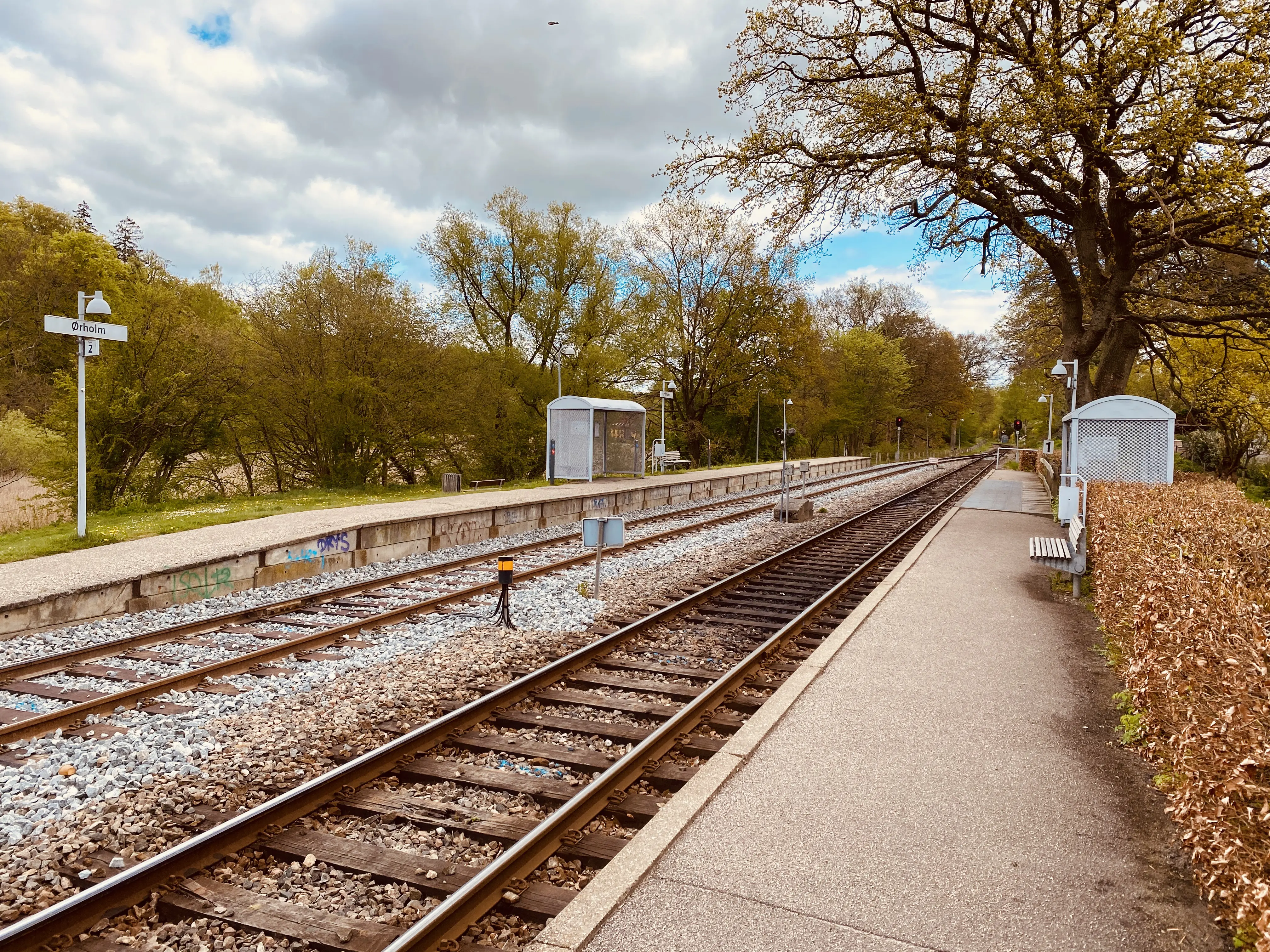 Billede af Ørholm Holdeplads.