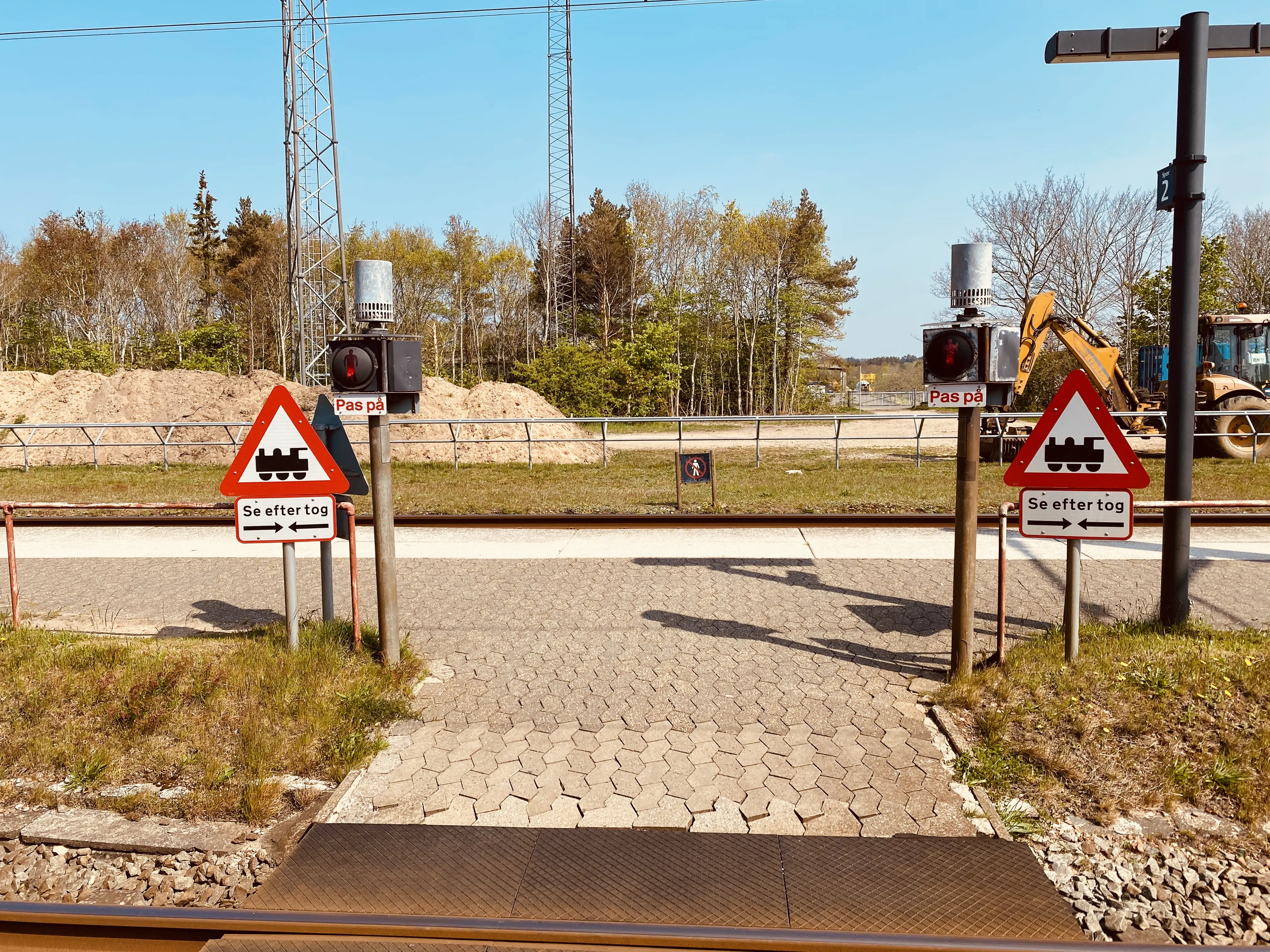 Billede af Tjæreborg Station, som er nedrevet og afløst af dette Trinbræt.