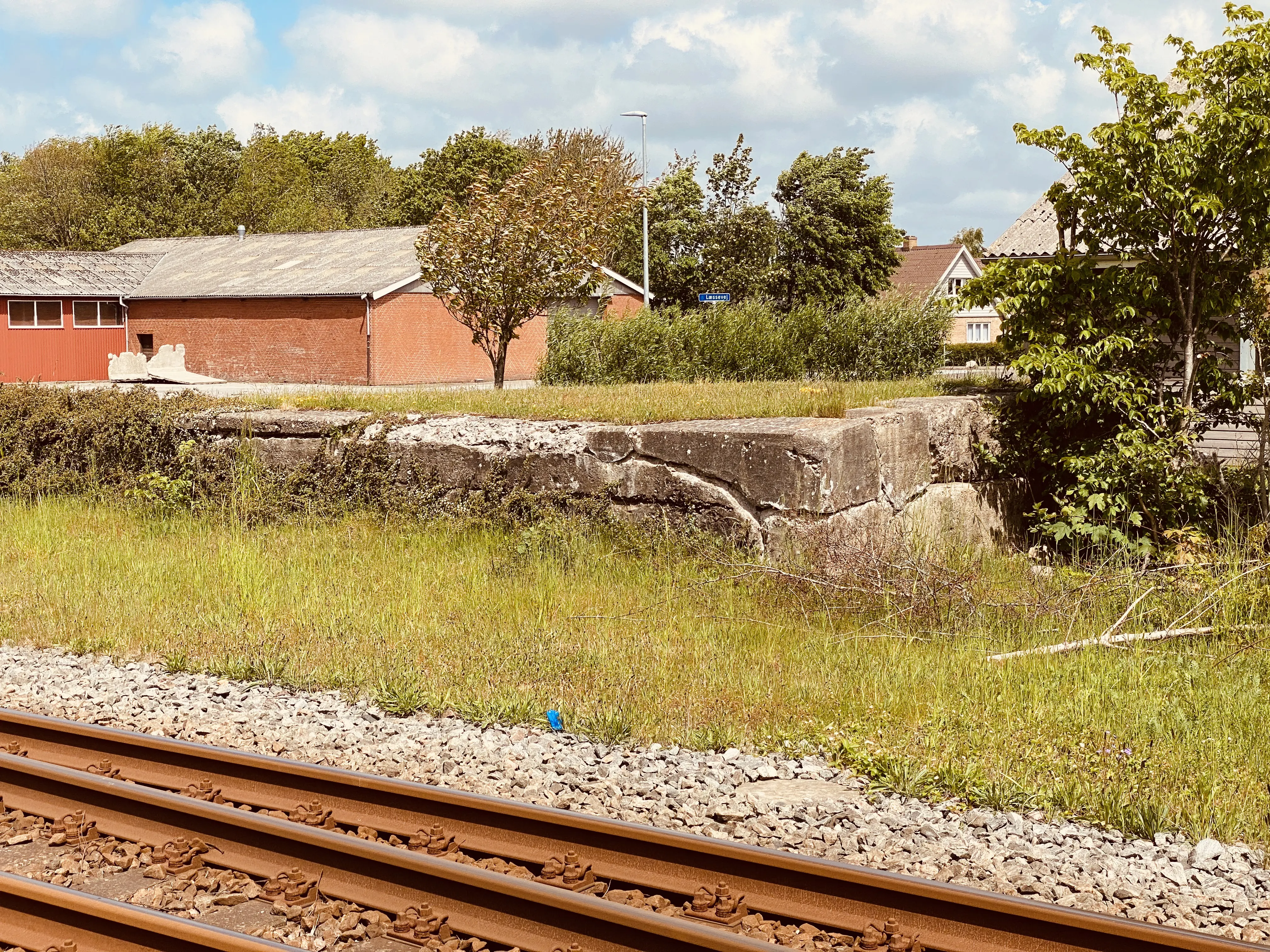 Billede af Skærbæk Stations læsserampe. Billede af Skærbæk Stations læsserampe.